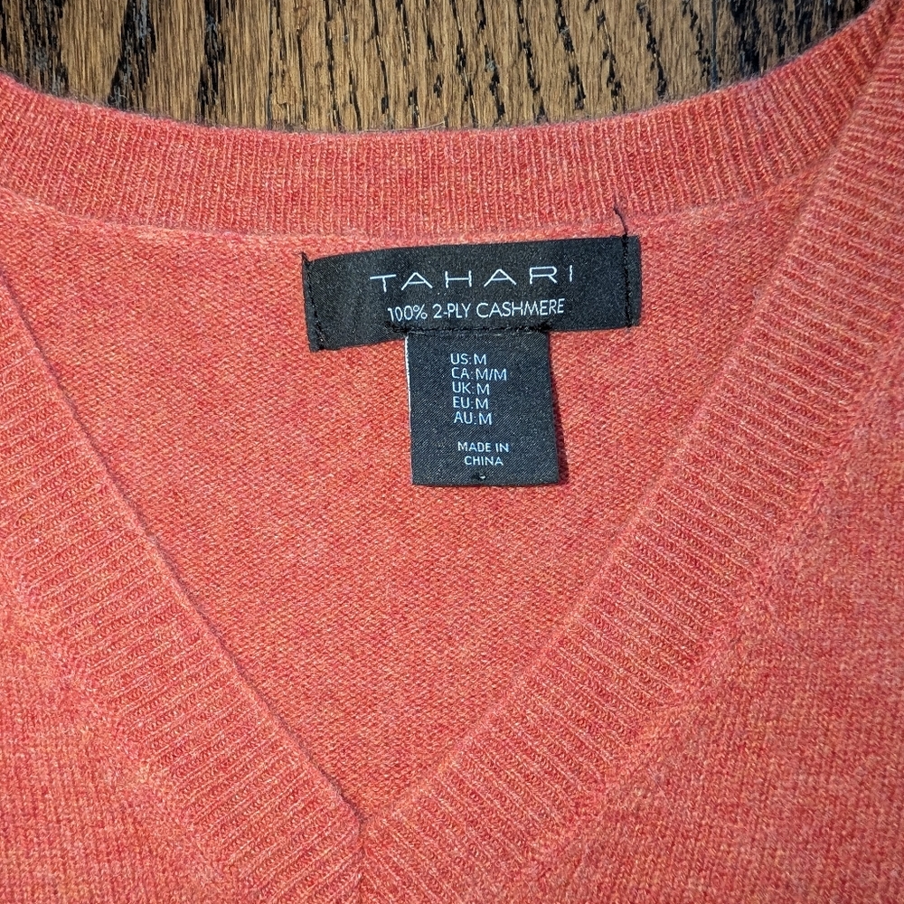 Tahari Coral V-Neck Sweater for Women - Picture 2 of 7